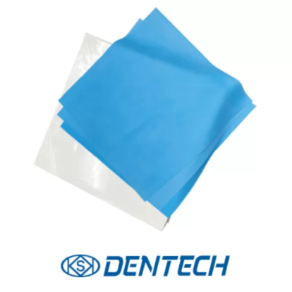 Picture of KSK Dental Dam (cut) 6"x 6" Non-Latex Blue Medium (0.20mm)