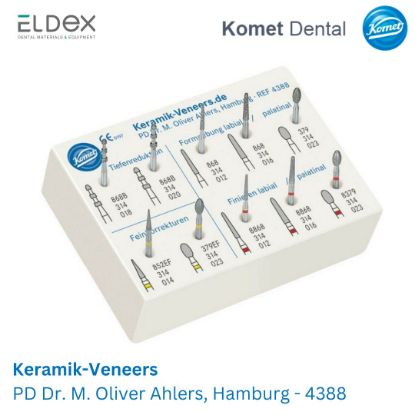 Picture of Set for ceramic veneers, acc. to Dr. M. Olivers Ahlers, 10 burs, Ref. 4388